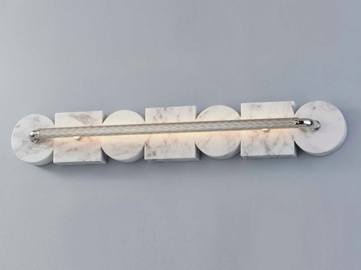 Corbett Lighting Sena 1-Light Burnished Nickel LED Vanity Light