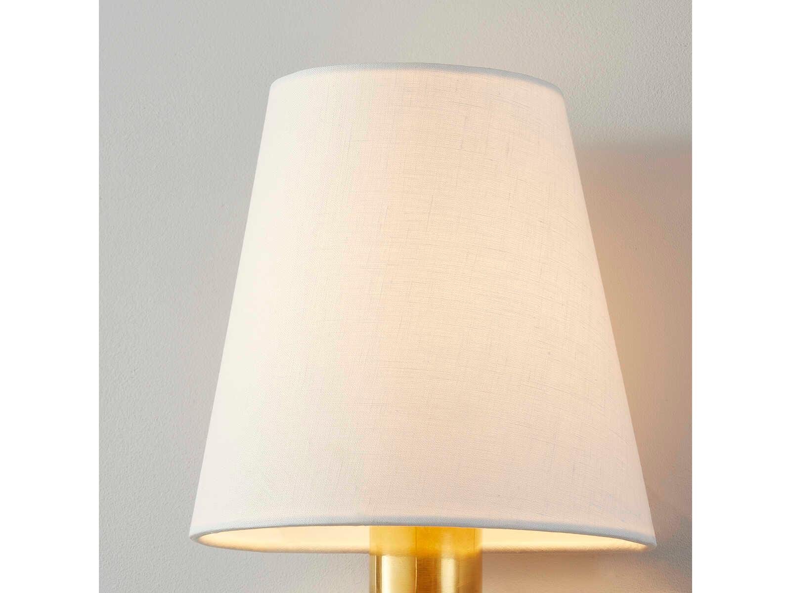 Corbett Lighting Aden 1-Light Vintage Brass Black Wall Sconce