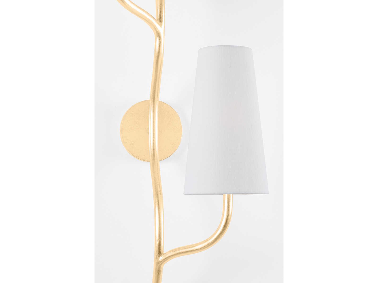 Corbett Lighting Cortona 2-Light Vintage Gold Leaf Wall Sconce