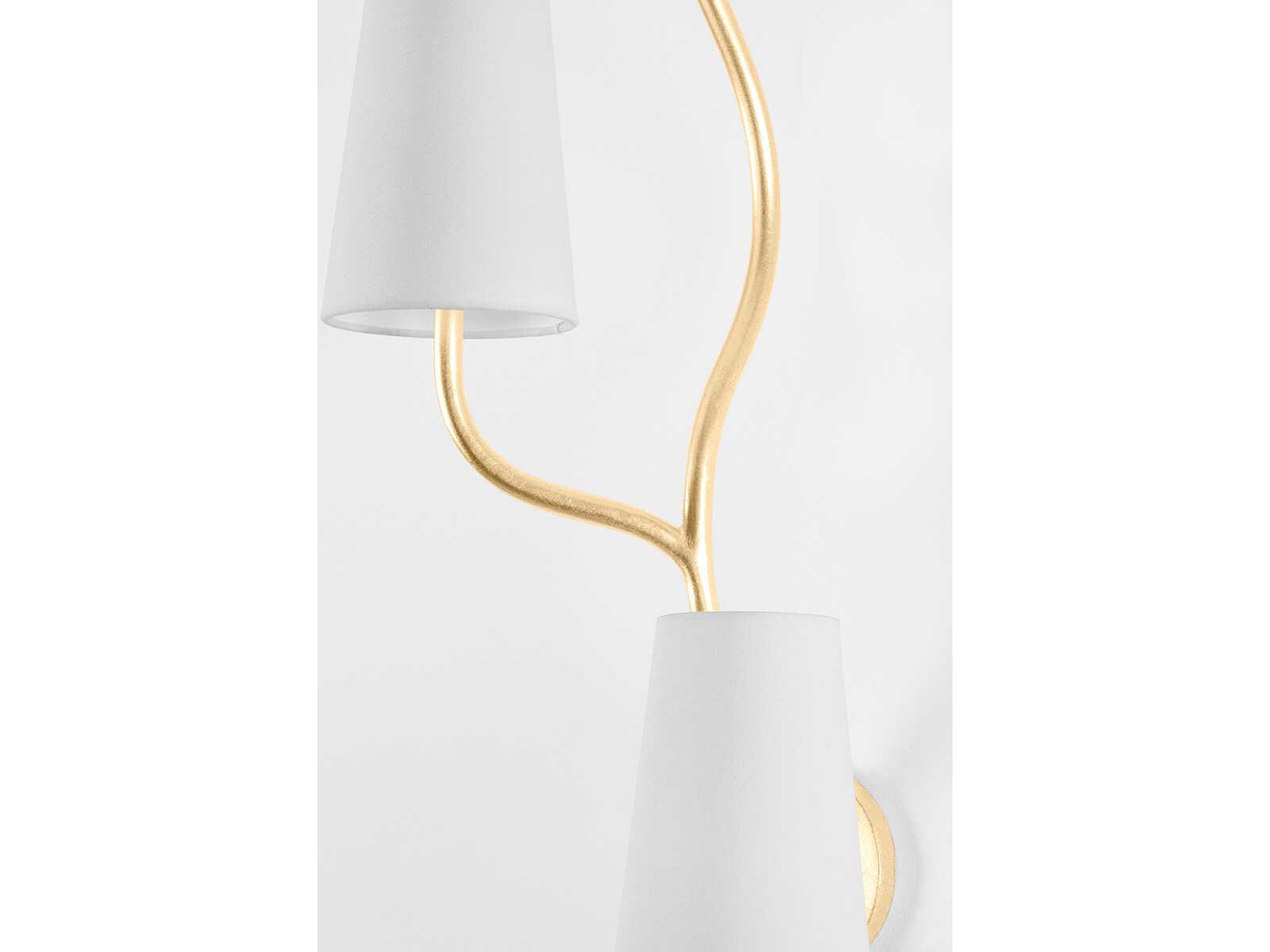 Corbett Lighting Cortona 2-Light Vintage Gold Leaf Wall Sconce