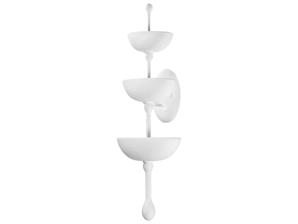 Corbett Lighting Aura 6-Light Gesso White Wall Sconce