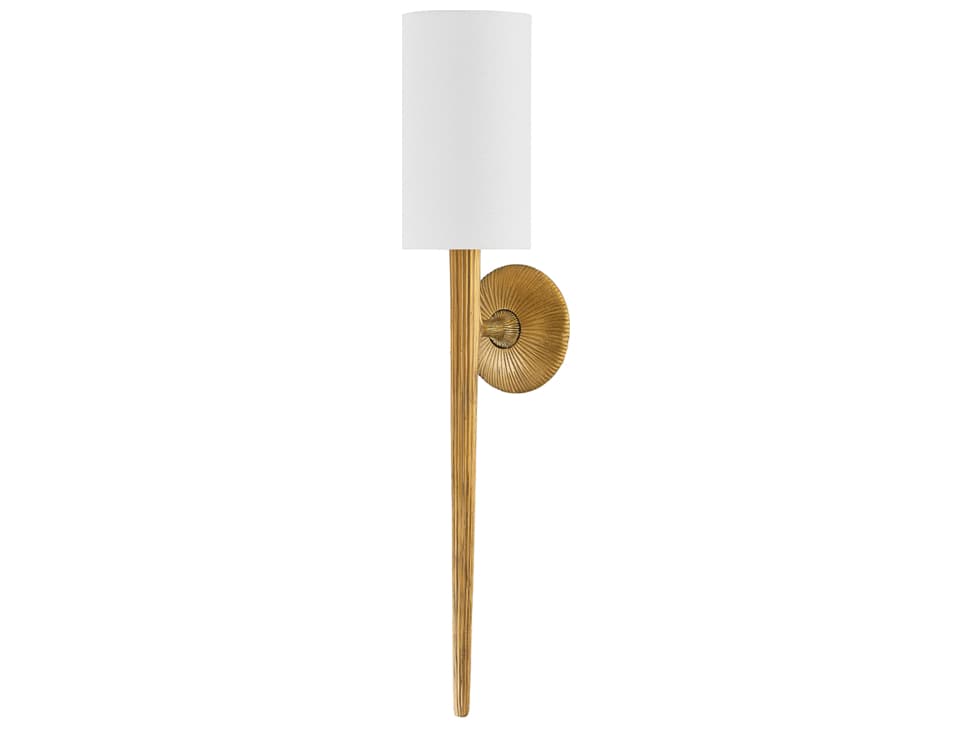 Corbett Lighting Anthia 1-Light Vintage Brass Wall Sconce