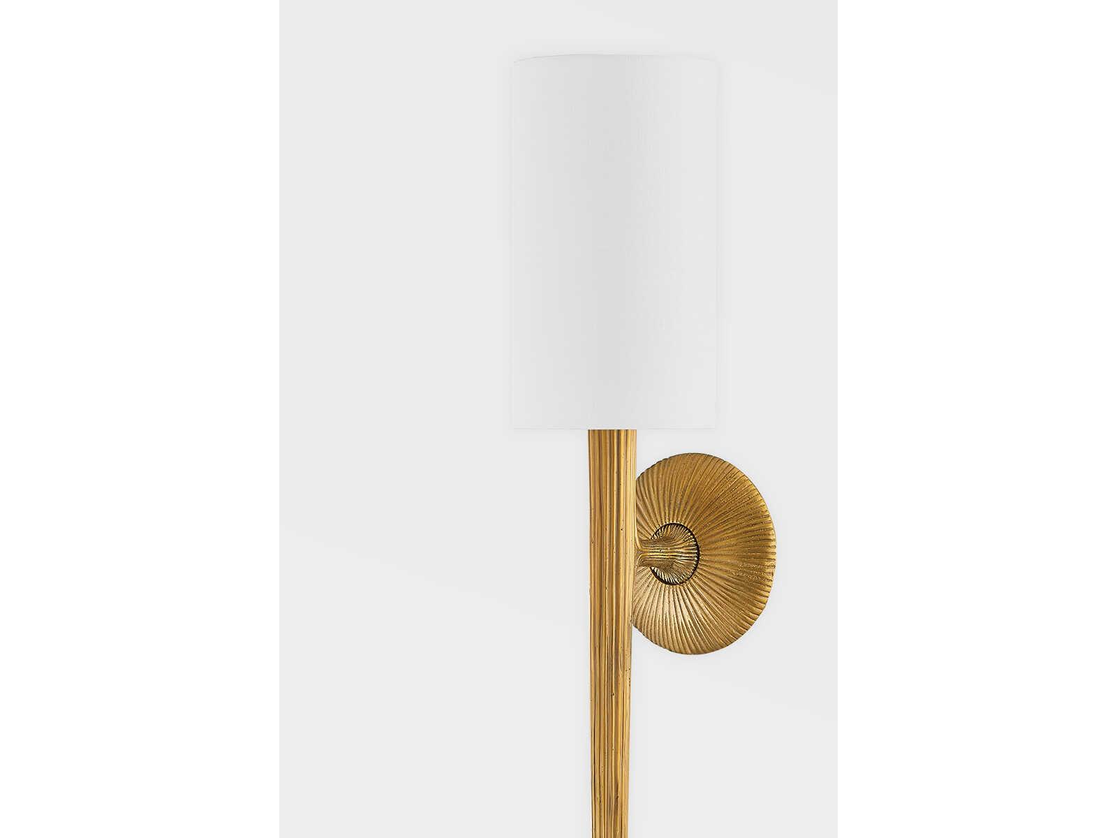 Corbett Lighting Anthia 1-Light Vintage Brass Wall Sconce