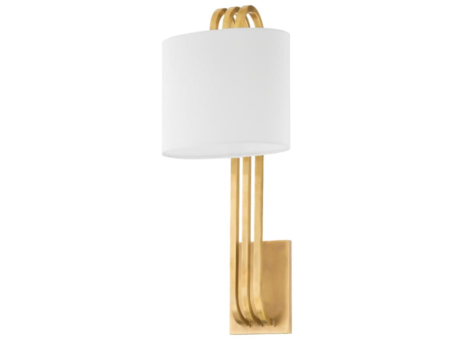 Corbett Lighting Lysandra 1-Light Vintage Brass Wall Sconce