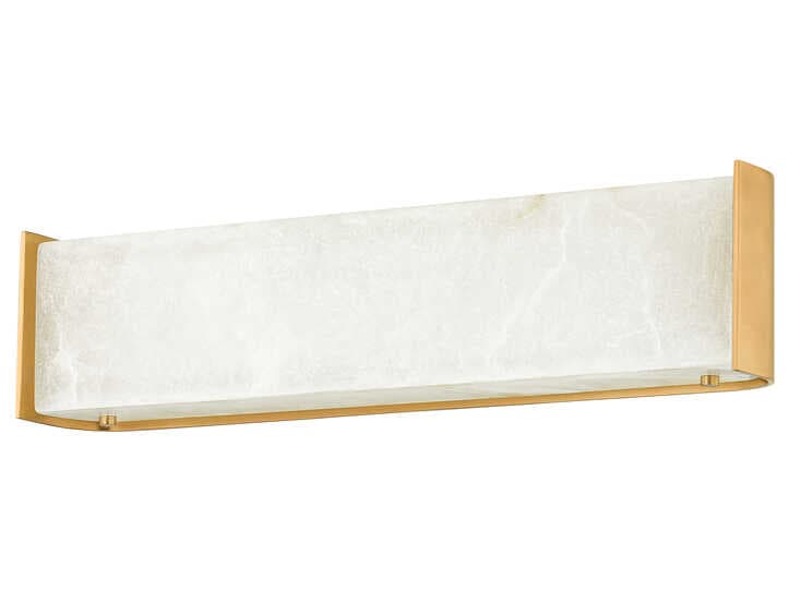 Corbett Lighting Hera 1-Light Vintage Brass White Wall Sconce