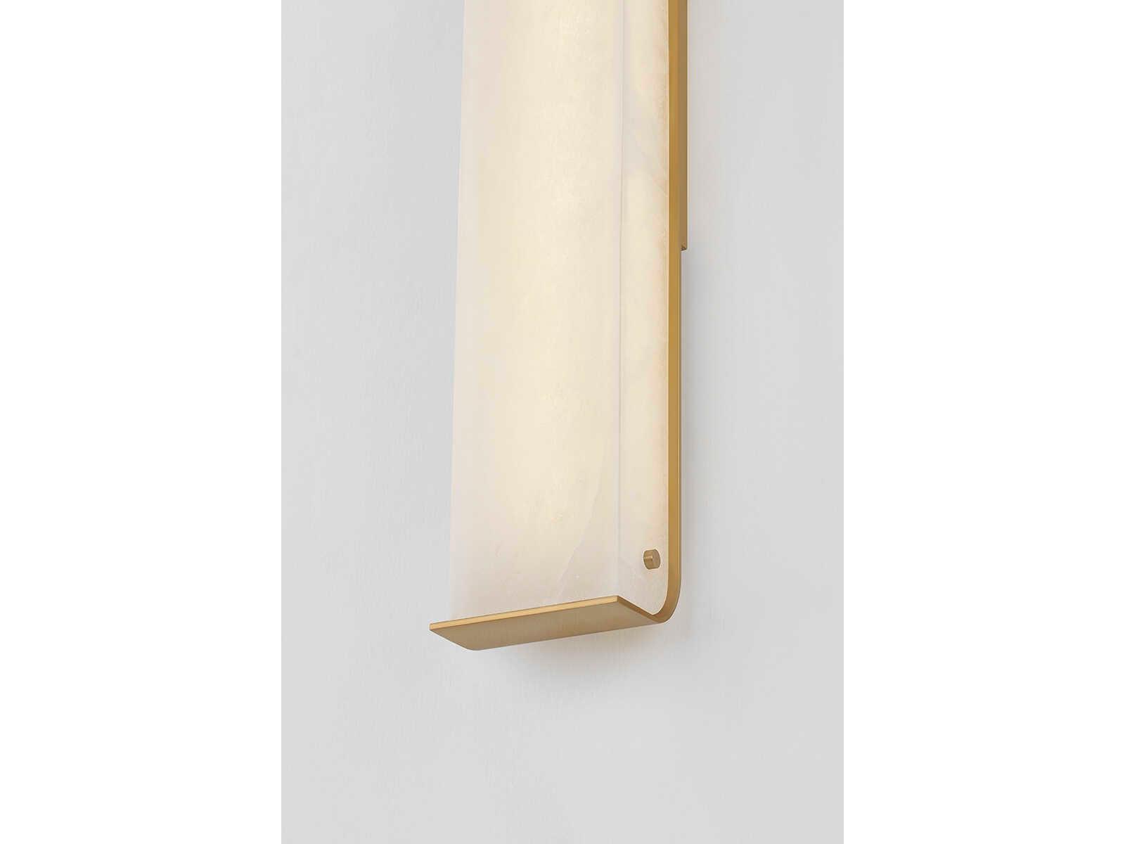Corbett Lighting Hera 1-Light Vintage Brass White Wall Sconce