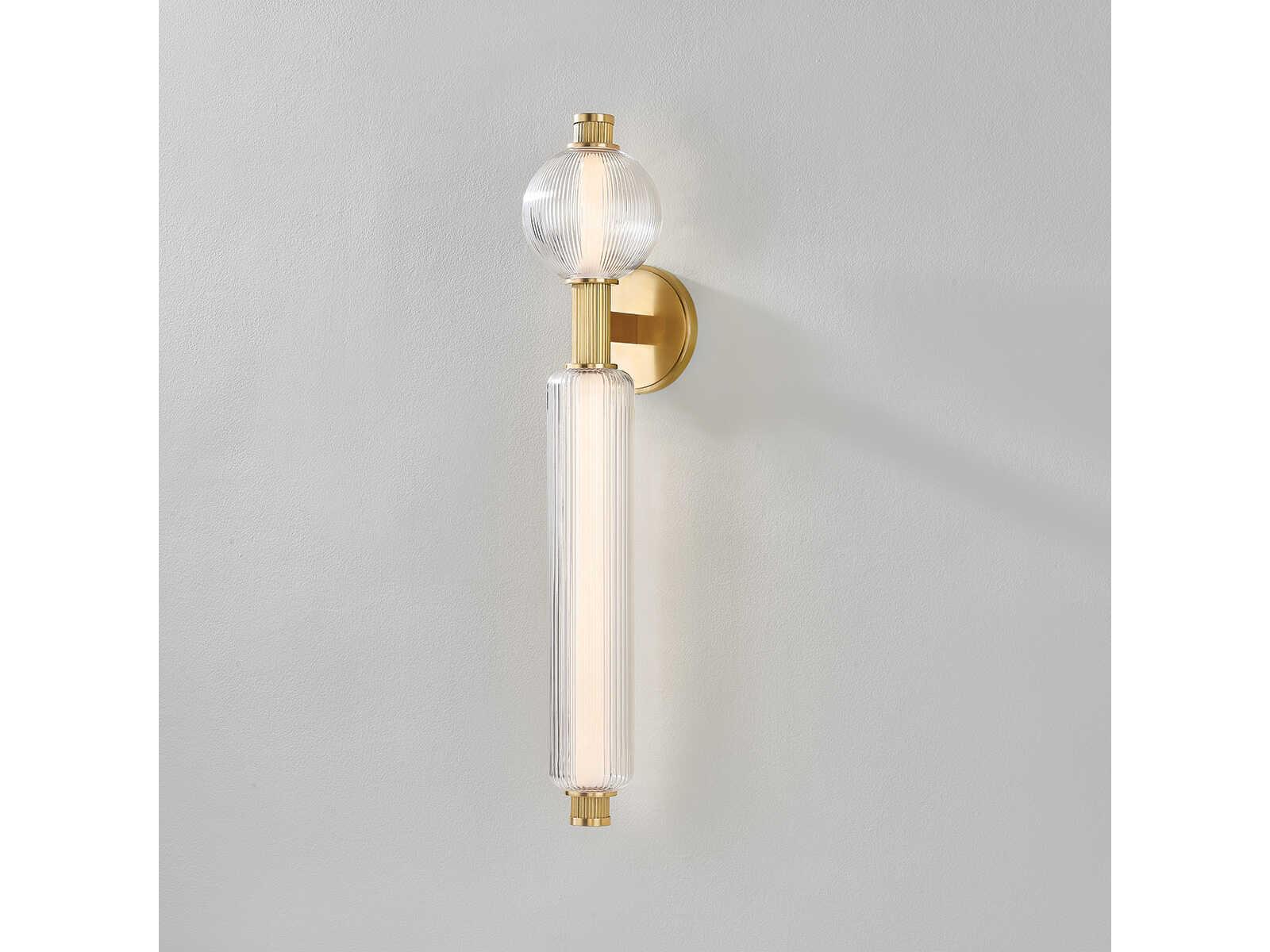 Corbett Lighting Atom 2-Light Vintage Brass Wall Sconce