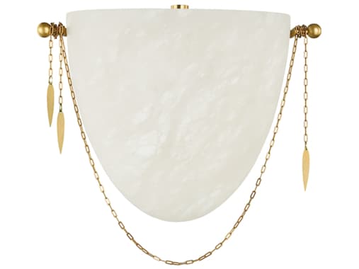 Corbett Lighting Fabriano 1-Light Vintage Polished Brass LED Wall Sconce