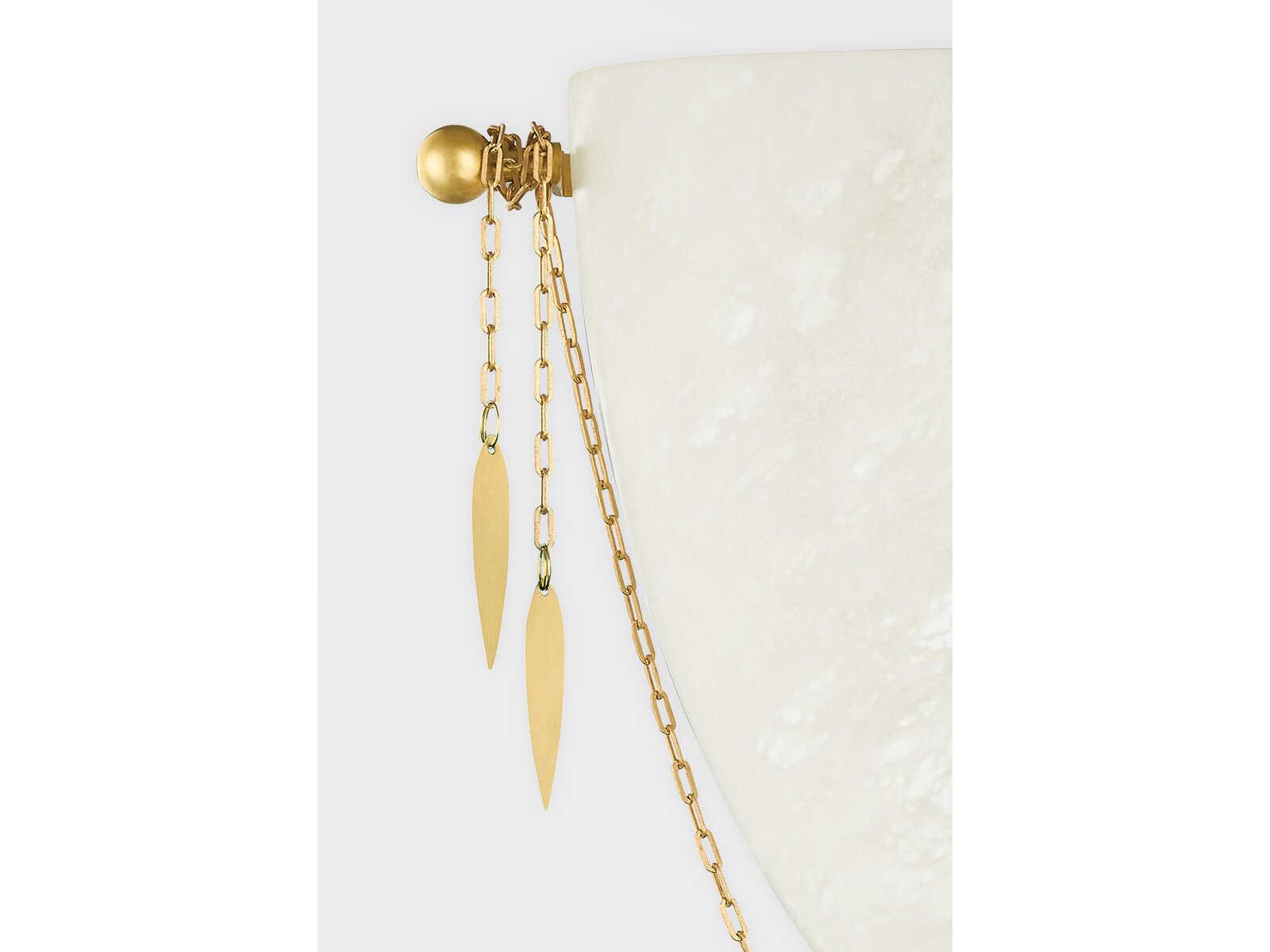 Corbett Lighting Fabriano 1-Light Vintage Polished Brass LED Wall Sconce