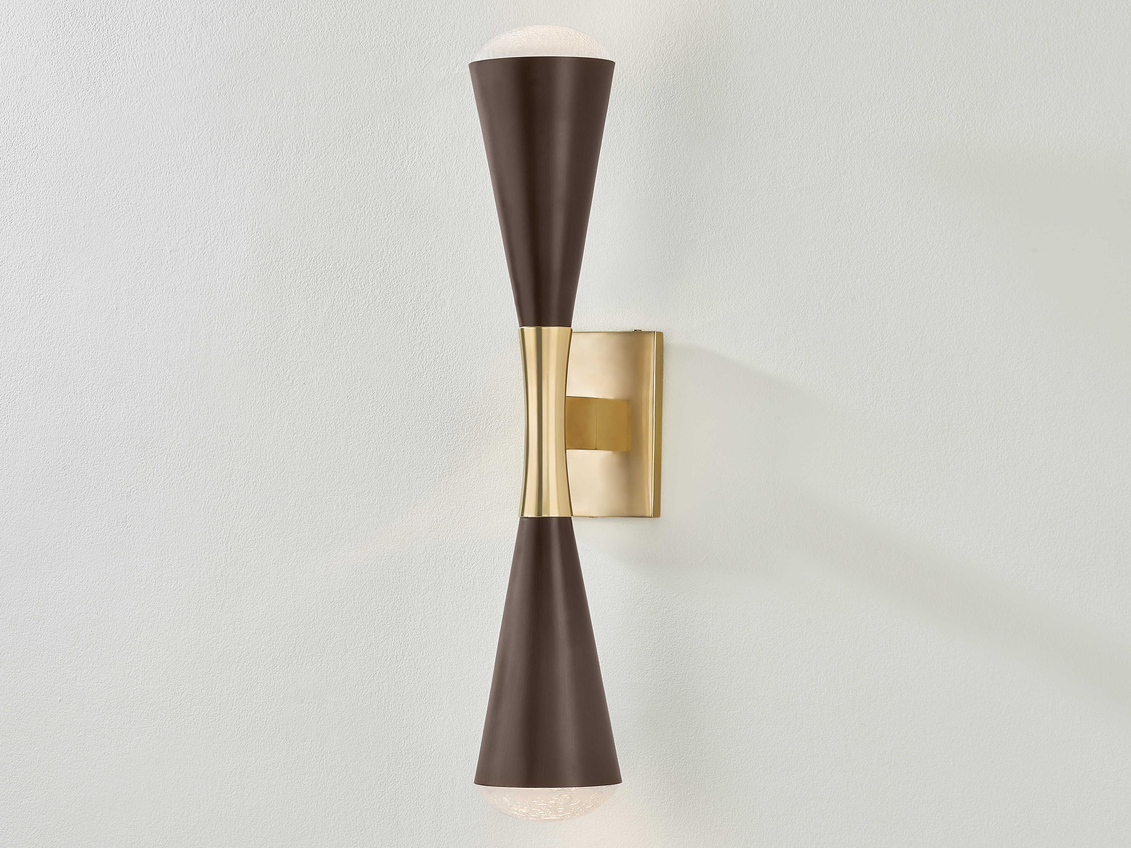 Corbett Lighting Barcelona 2-Light Vintage Brass Bronze Wall Sconce