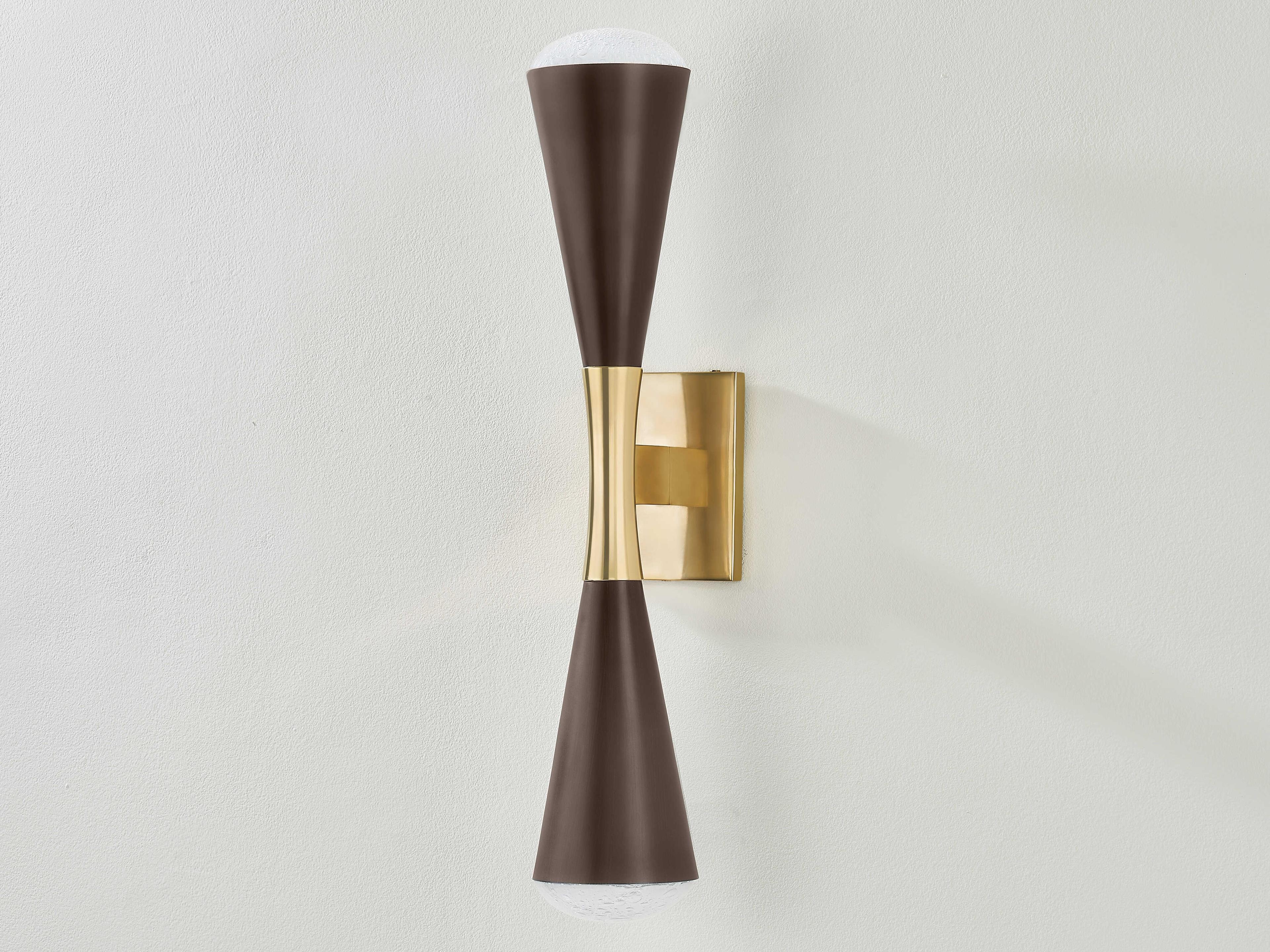 Corbett Lighting Barcelona 2-Light Vintage Brass Bronze Wall Sconce