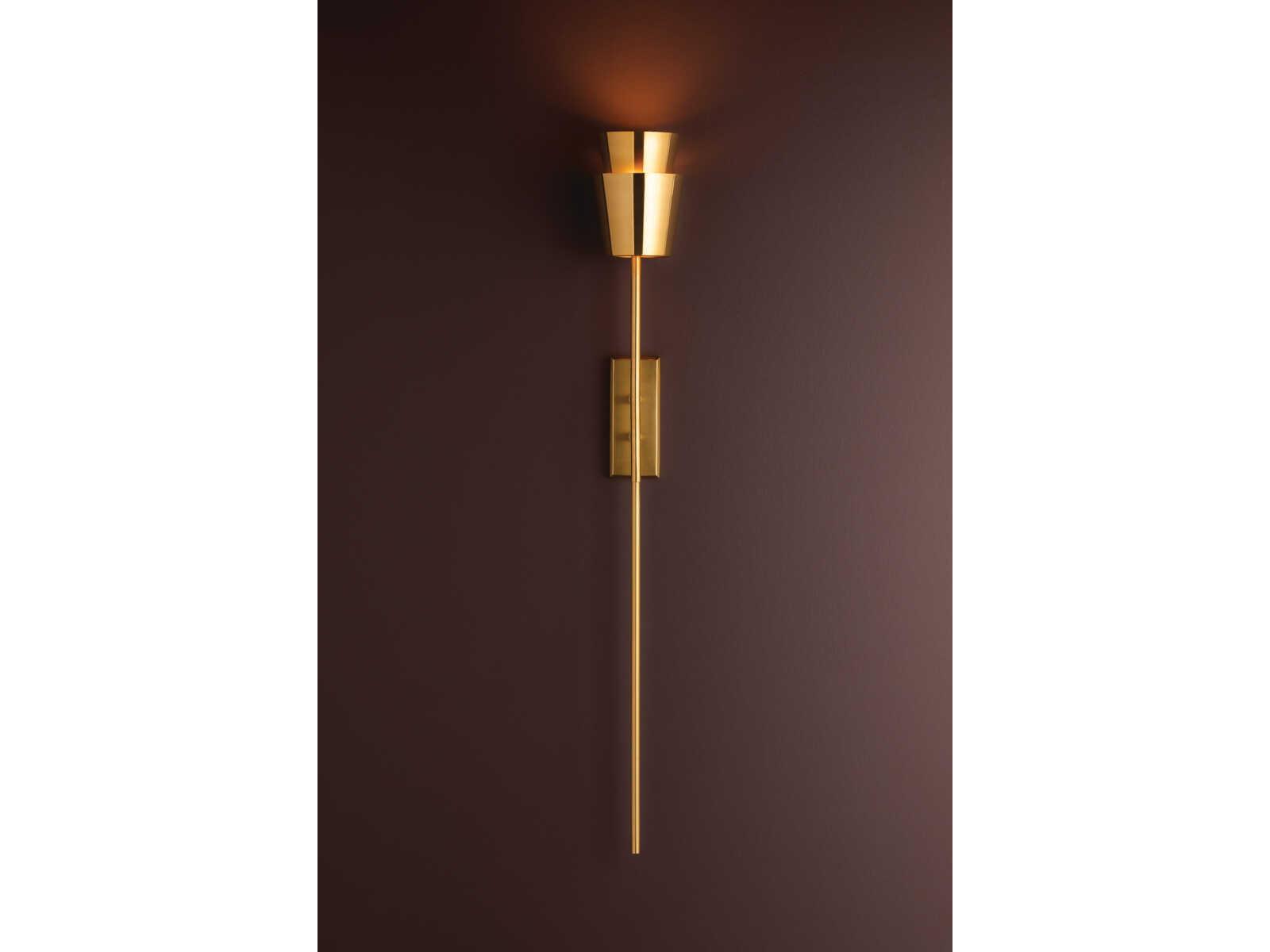 Corbett Lighting 1-Light Vintage Brass Wall Sconce