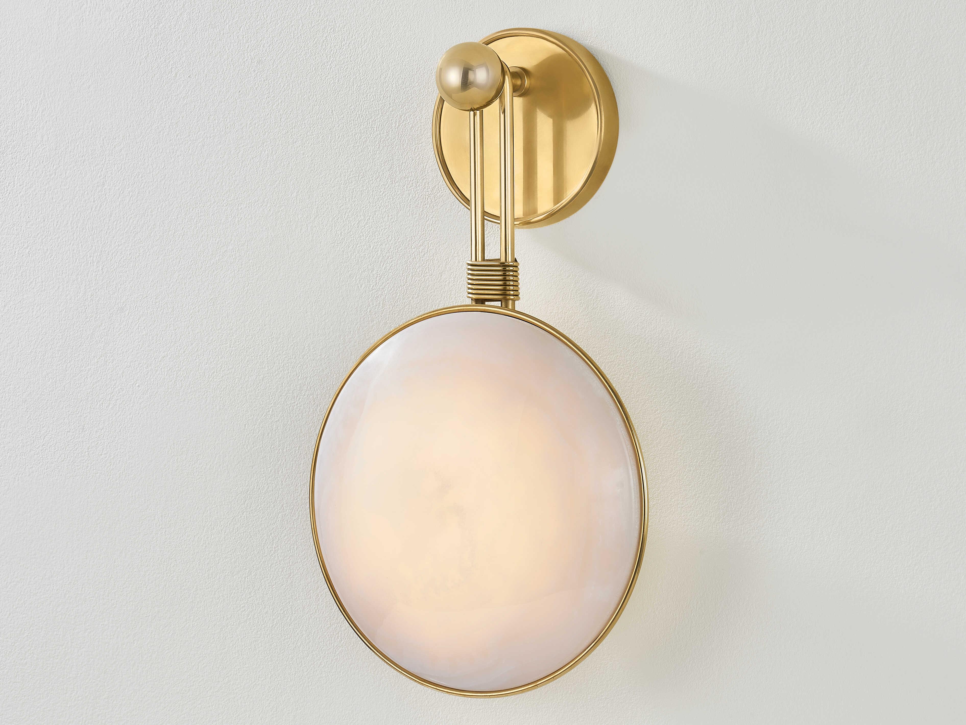 Corbett Lighting 1-Light Vintage Brass Wall Sconce