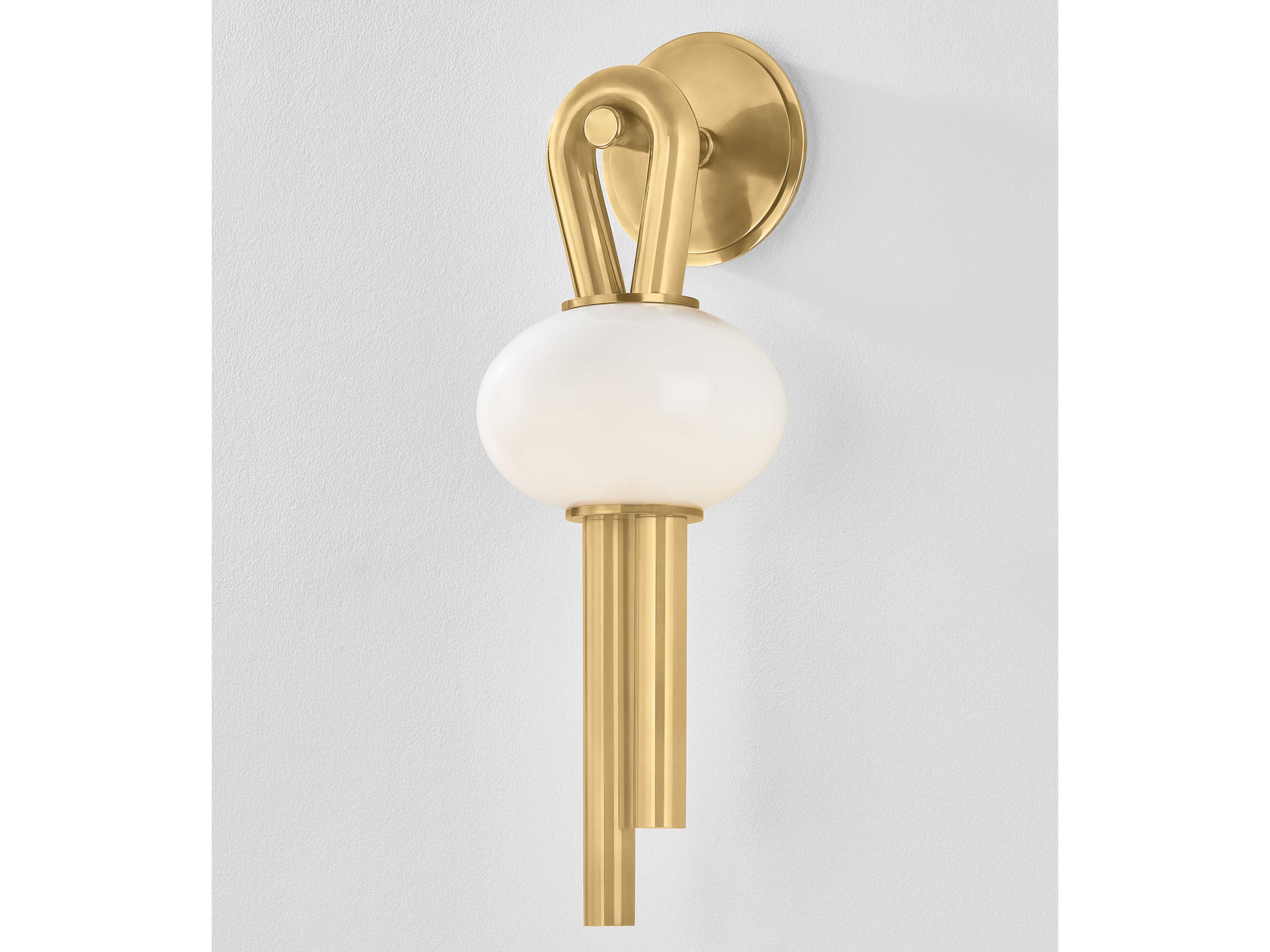 Corbett Lighting 1-Light Vintage Brass Wall Sconce