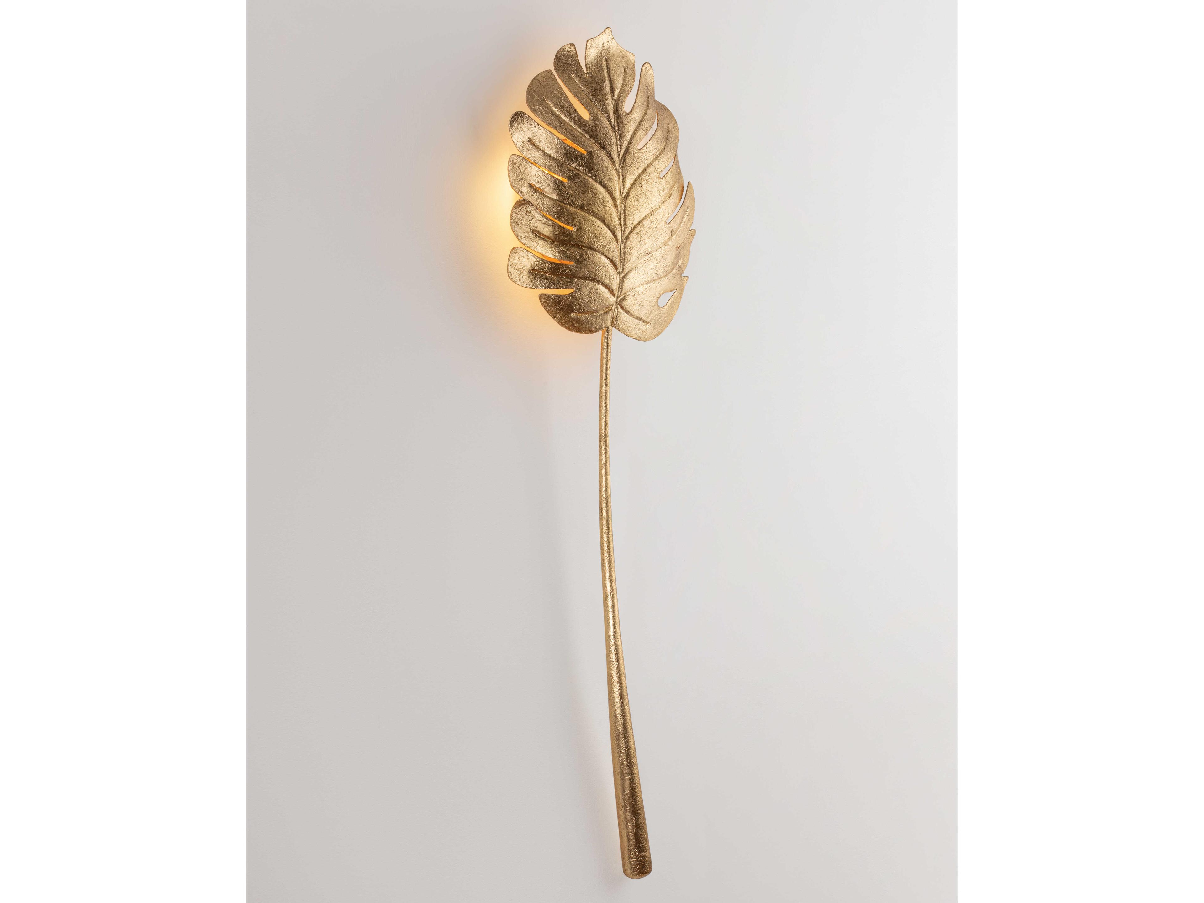 Corbett Lighting Seychelles 2-Light Vintage Gold Leaf Wall Sconce