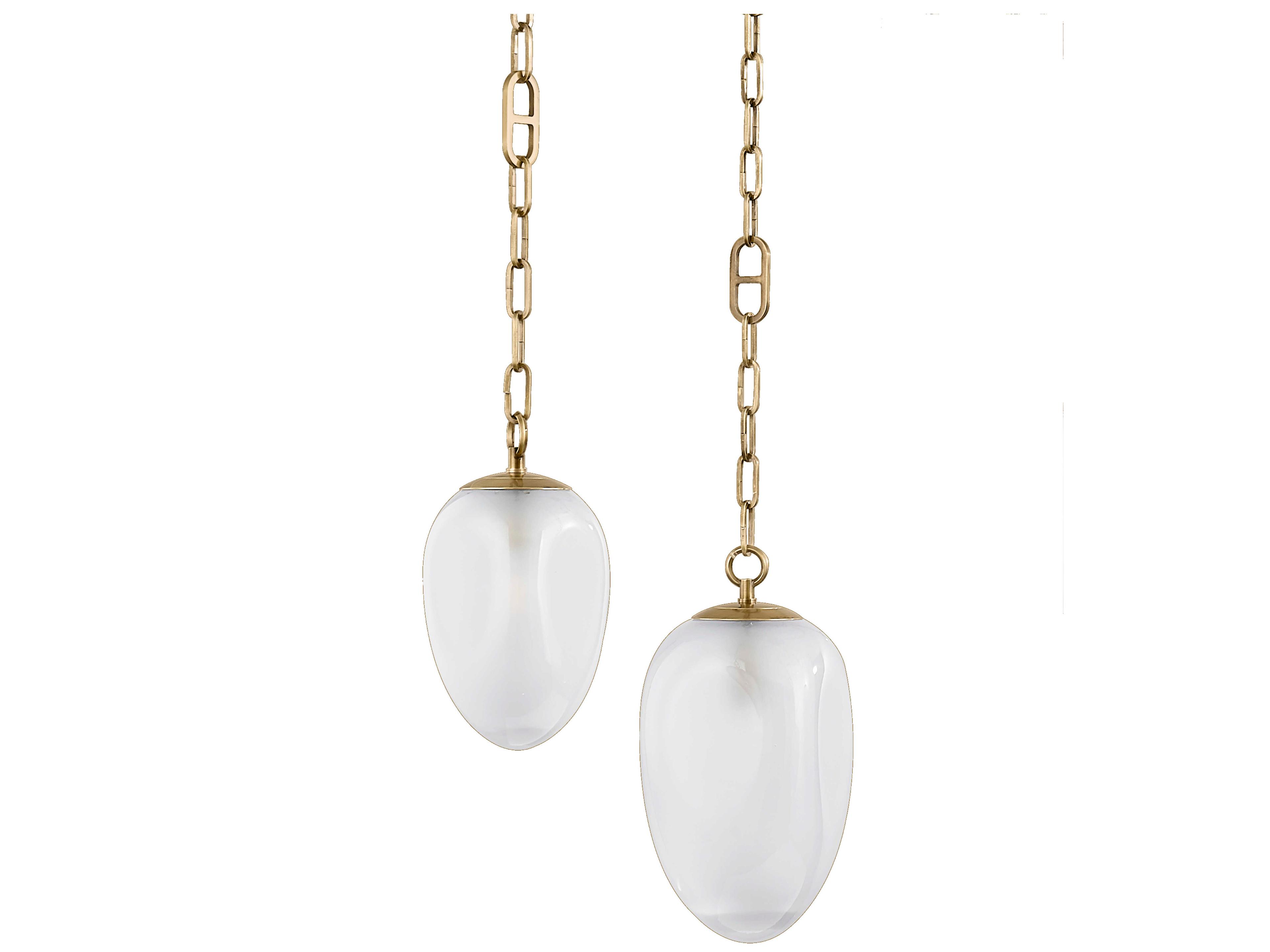 Corbett Lighting Daith 6-Light Vintage Brass Chandelier