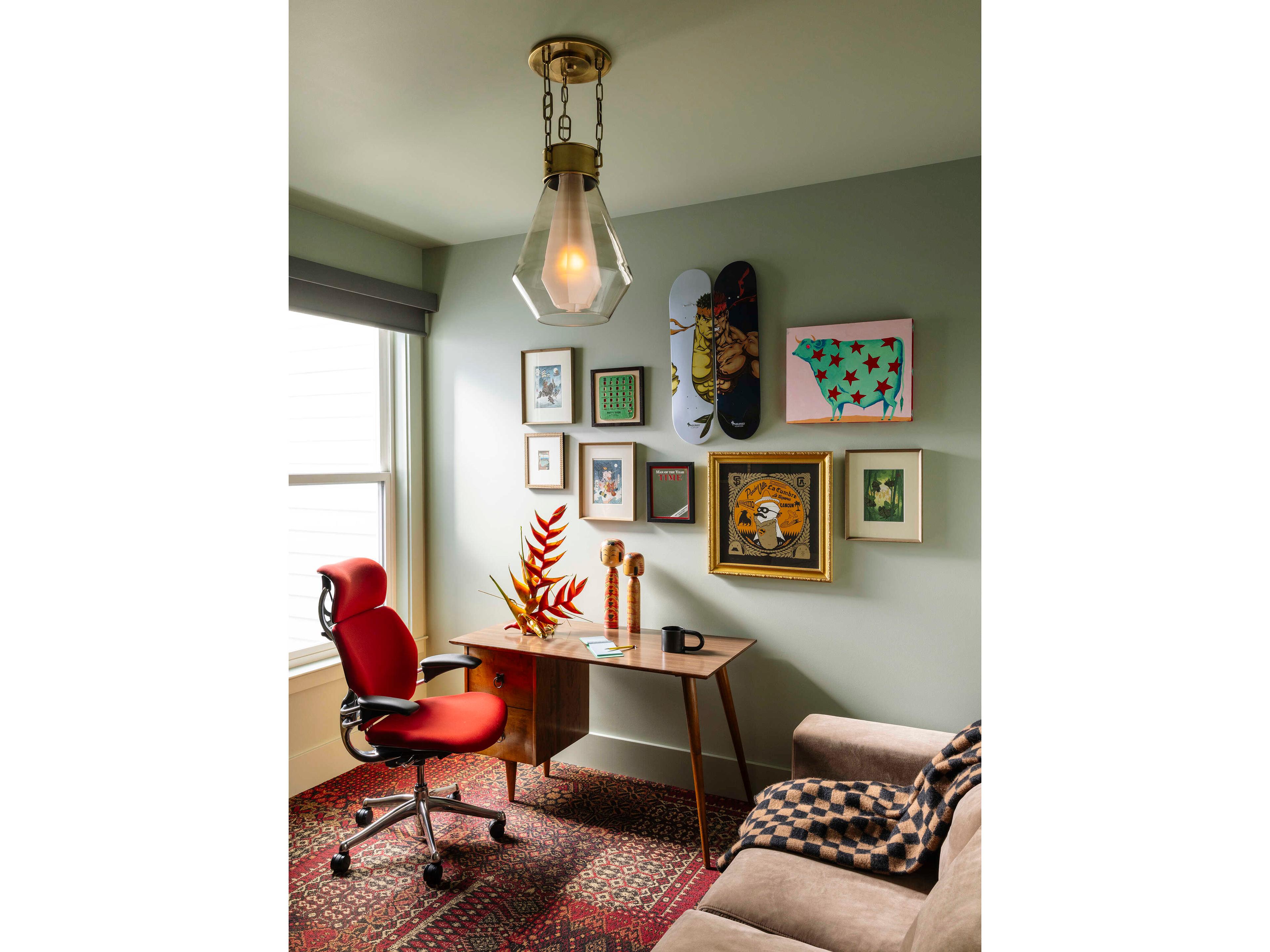 Corbett Lighting Tragus 1-Light Vintage Brass Pendant