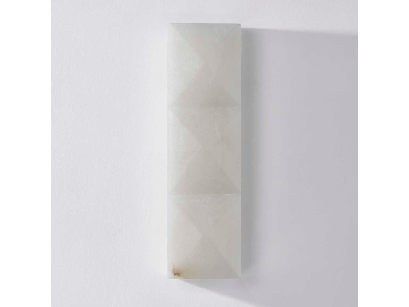 Corbett Lighting Gypsum 1-Light Vintage Brass White Wall Sconce