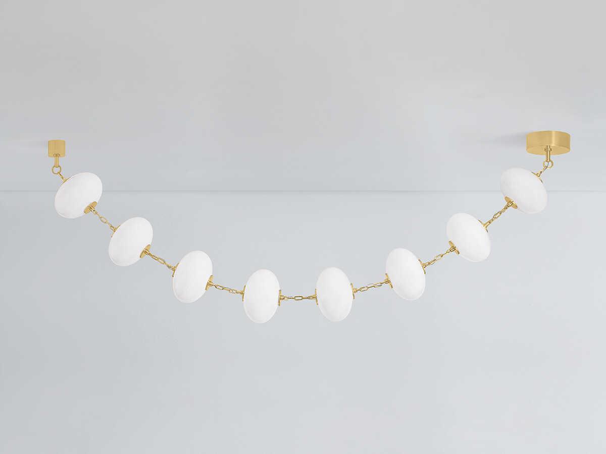 Corbett Lighting Nephele 8-Light Vintage Polished Brass Chandelier