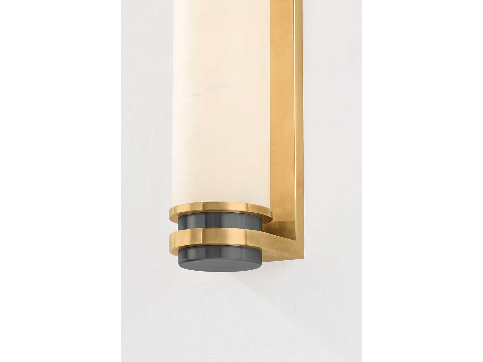 Corbett Lighting Sorrento 1-Light Vintage Brass Pewter Wall Sconce