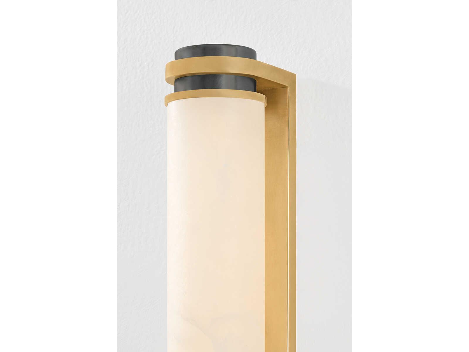Corbett Lighting Sorrento 1-Light Vintage Brass Pewter Wall Sconce