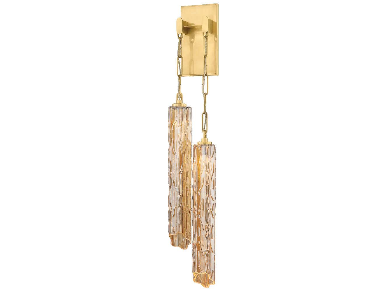 Corbett Lighting Malaga 2-Light Vintage Brass Wall Sconce