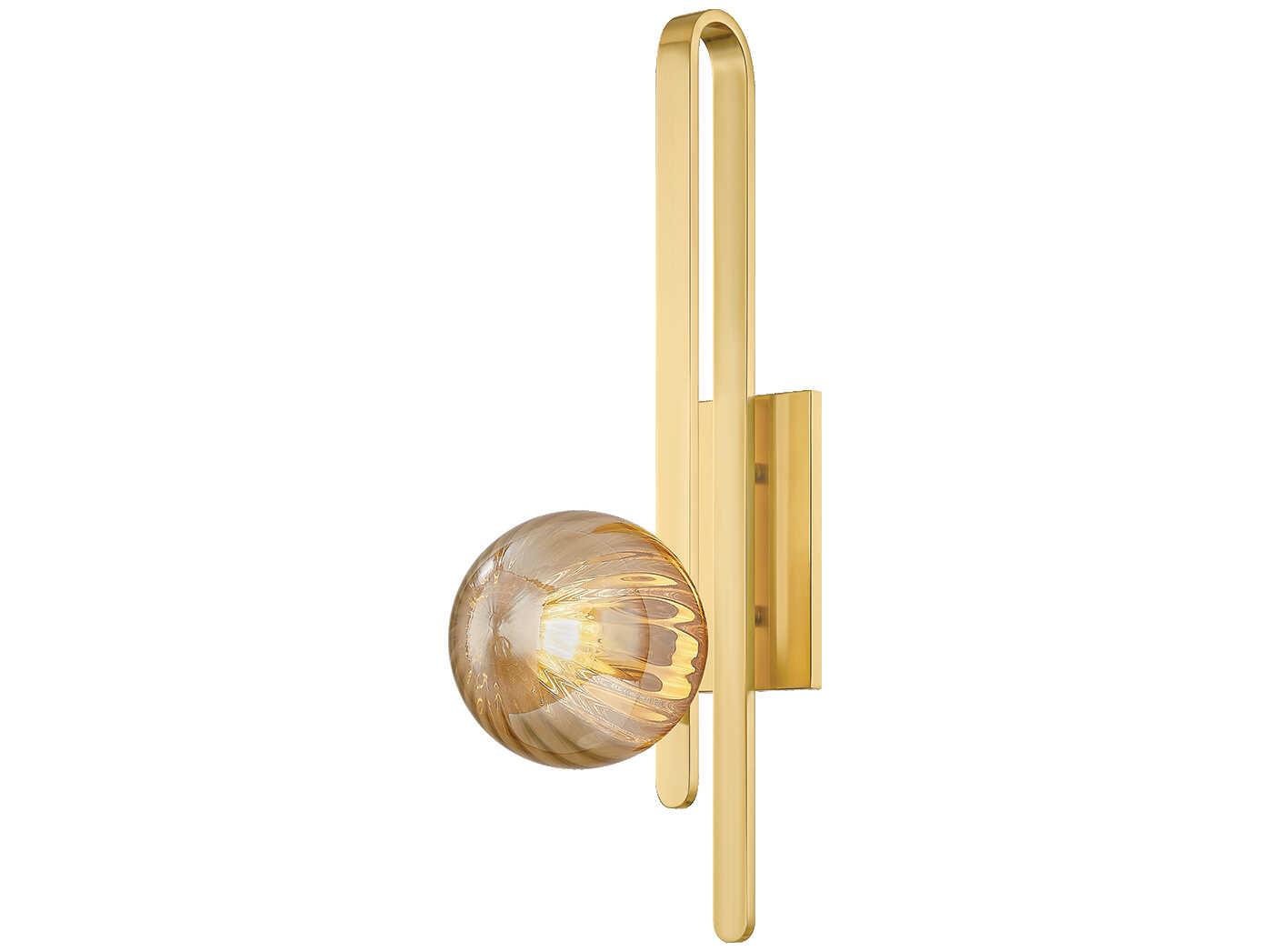 Corbett Lighting Cronus 1-Light Vintage Polished Brass Wall Sconce