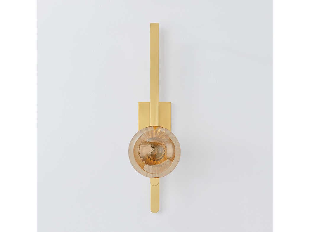 Corbett Lighting Cronus 1-Light Vintage Polished Brass Wall Sconce