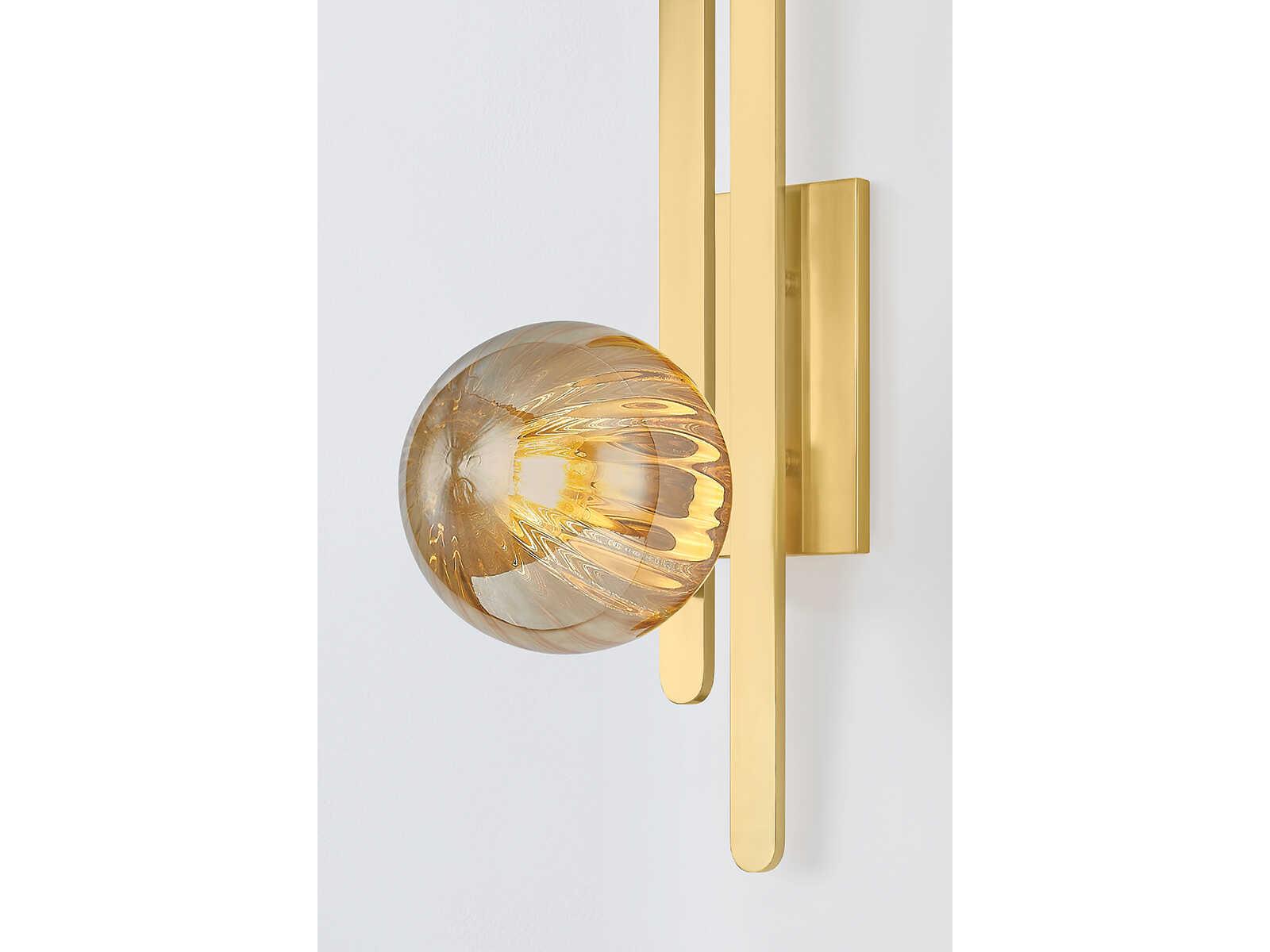 Corbett Lighting Cronus 1-Light Vintage Polished Brass Wall Sconce