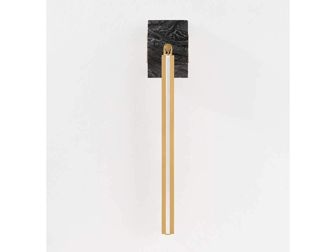 Corbett Lighting Silja 1-Light Vintage Brass Wall Sconce