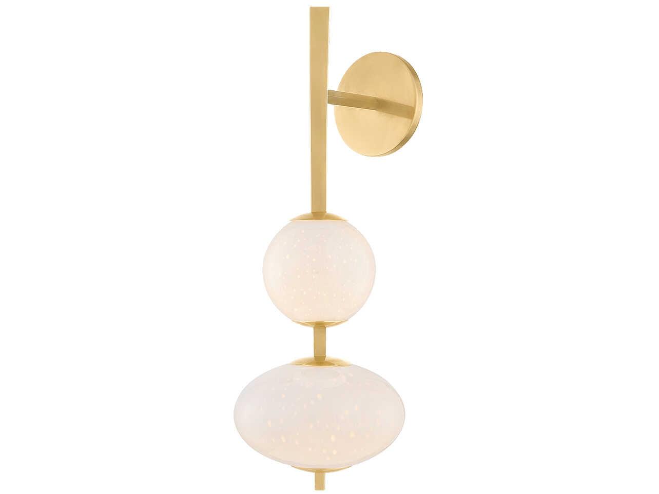 Corbett Lighting Charoite 2-Light Vintage Brass Wall Sconce