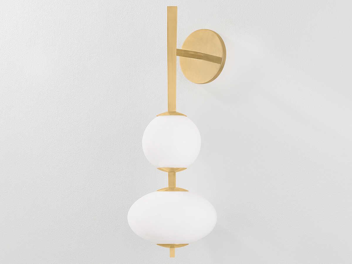 Corbett Lighting Charoite 2-Light Vintage Brass Wall Sconce