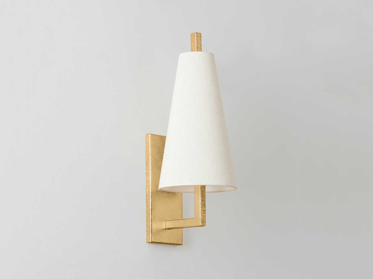 Corbett Lighting Tirana 1-Light Vintage Gold Leaf Wall Sconce