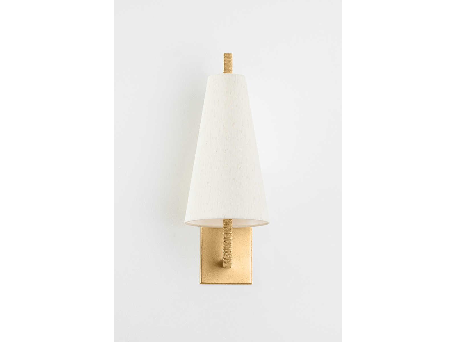 Corbett Lighting Tirana 1-Light Vintage Gold Leaf Wall Sconce
