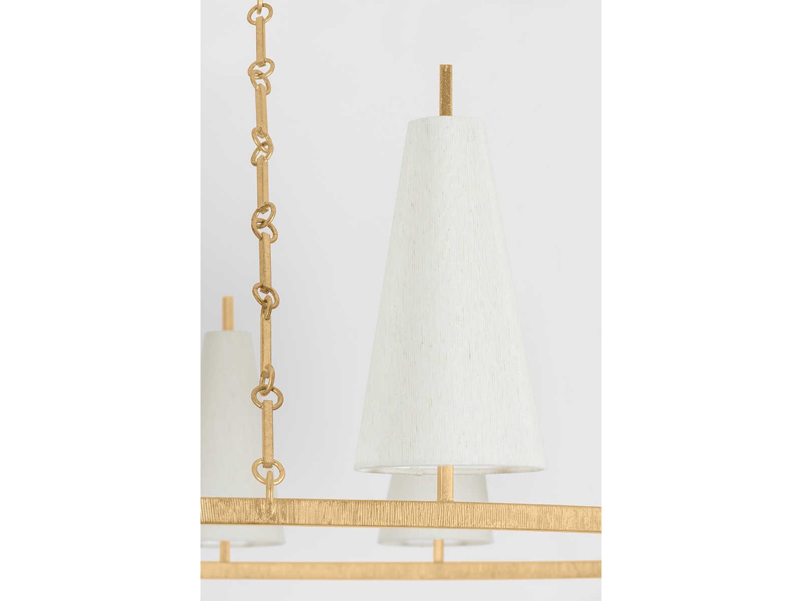 Corbett Lighting Tirana 15-Light Vintage Gold Leaf Chandelier