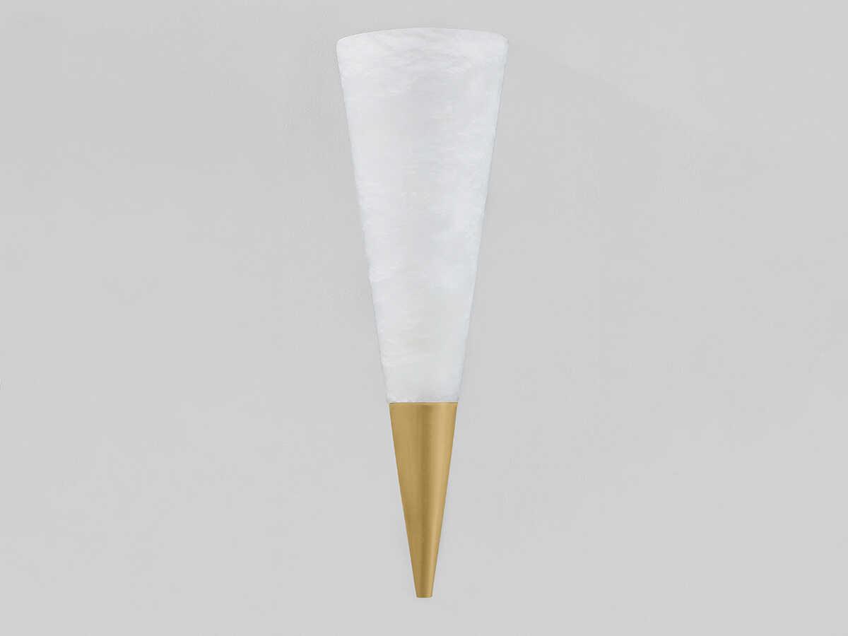 Corbett Lighting Fion 1-Light Vintage Brass Wall Sconce