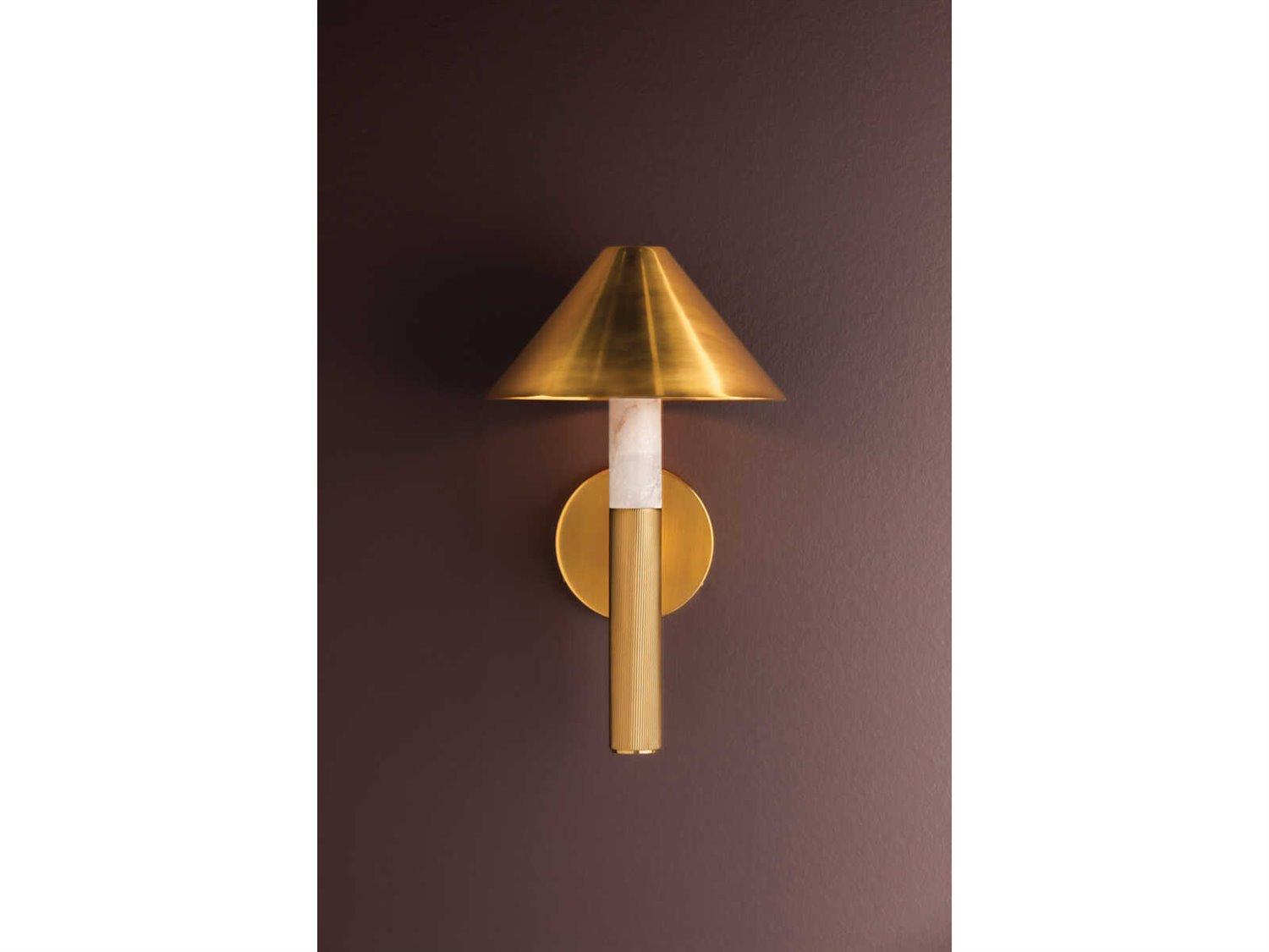 Corbett Lighting Altona 1-Light Vintage Brass Wall Sconce