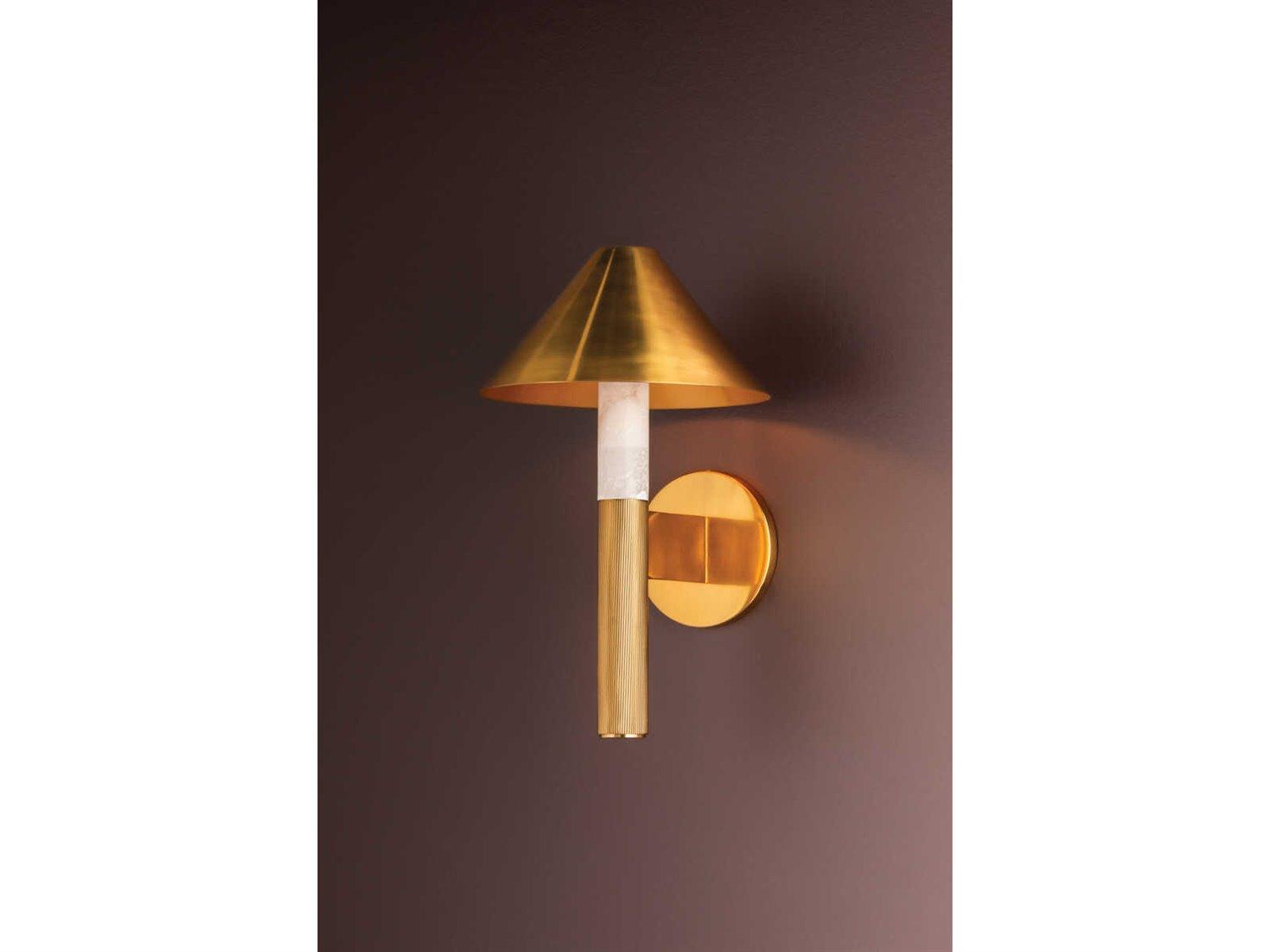 Corbett Lighting Altona 1-Light Vintage Brass Wall Sconce