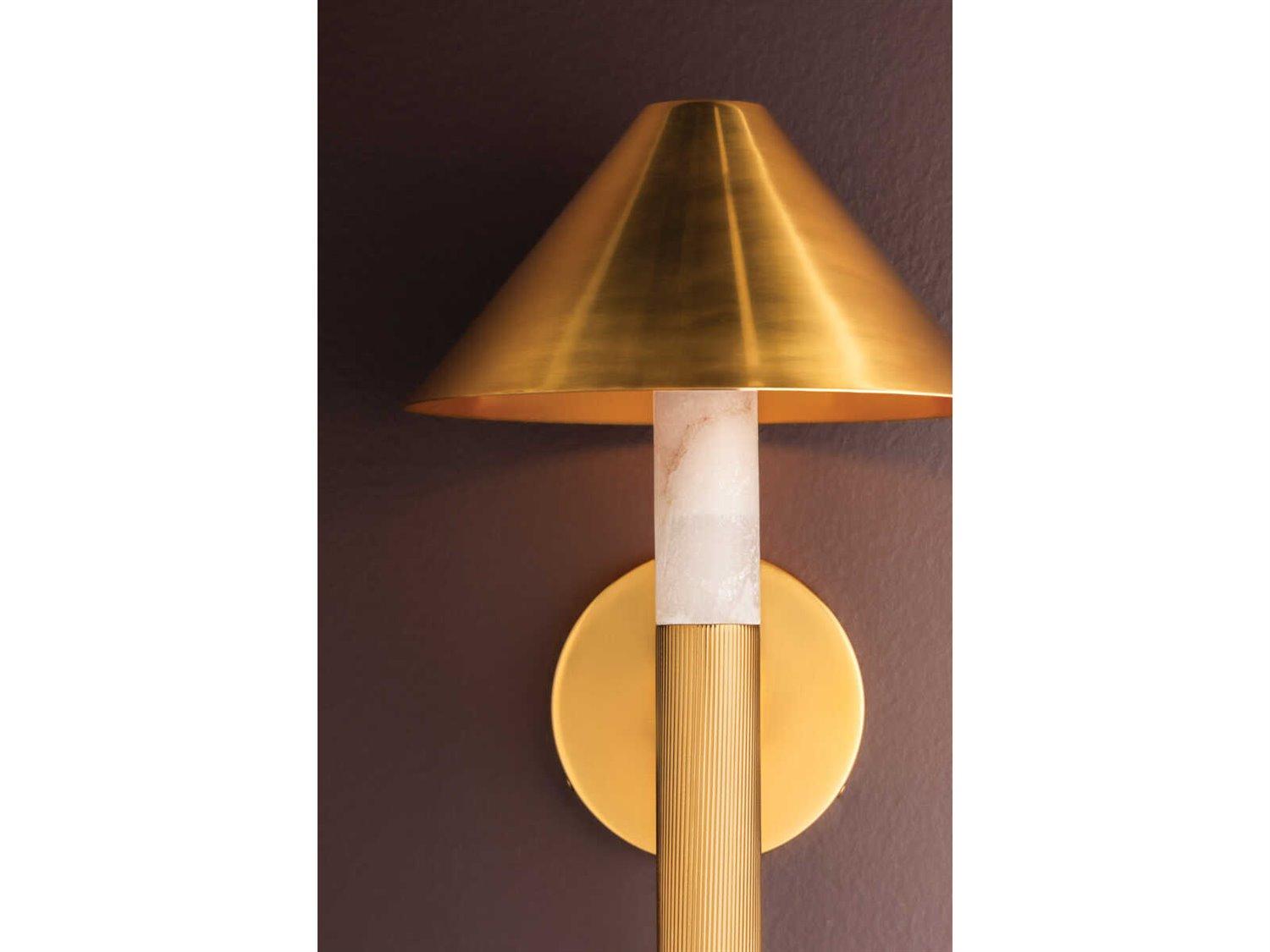 Corbett Lighting Altona 1-Light Vintage Brass Wall Sconce