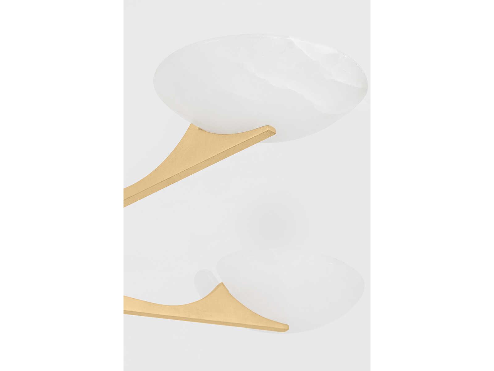 Corbett Lighting Malachite 5-Light Vintage Gold Leaf Chandelier