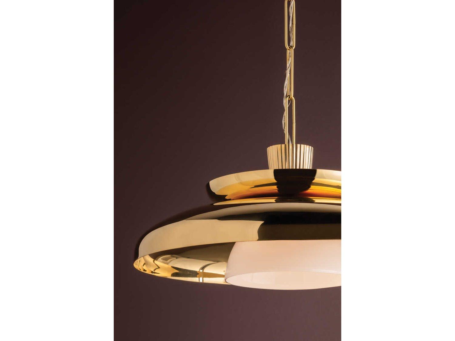 Corbett Lighting Ravenna 1-Light Vintage Brass Pendant