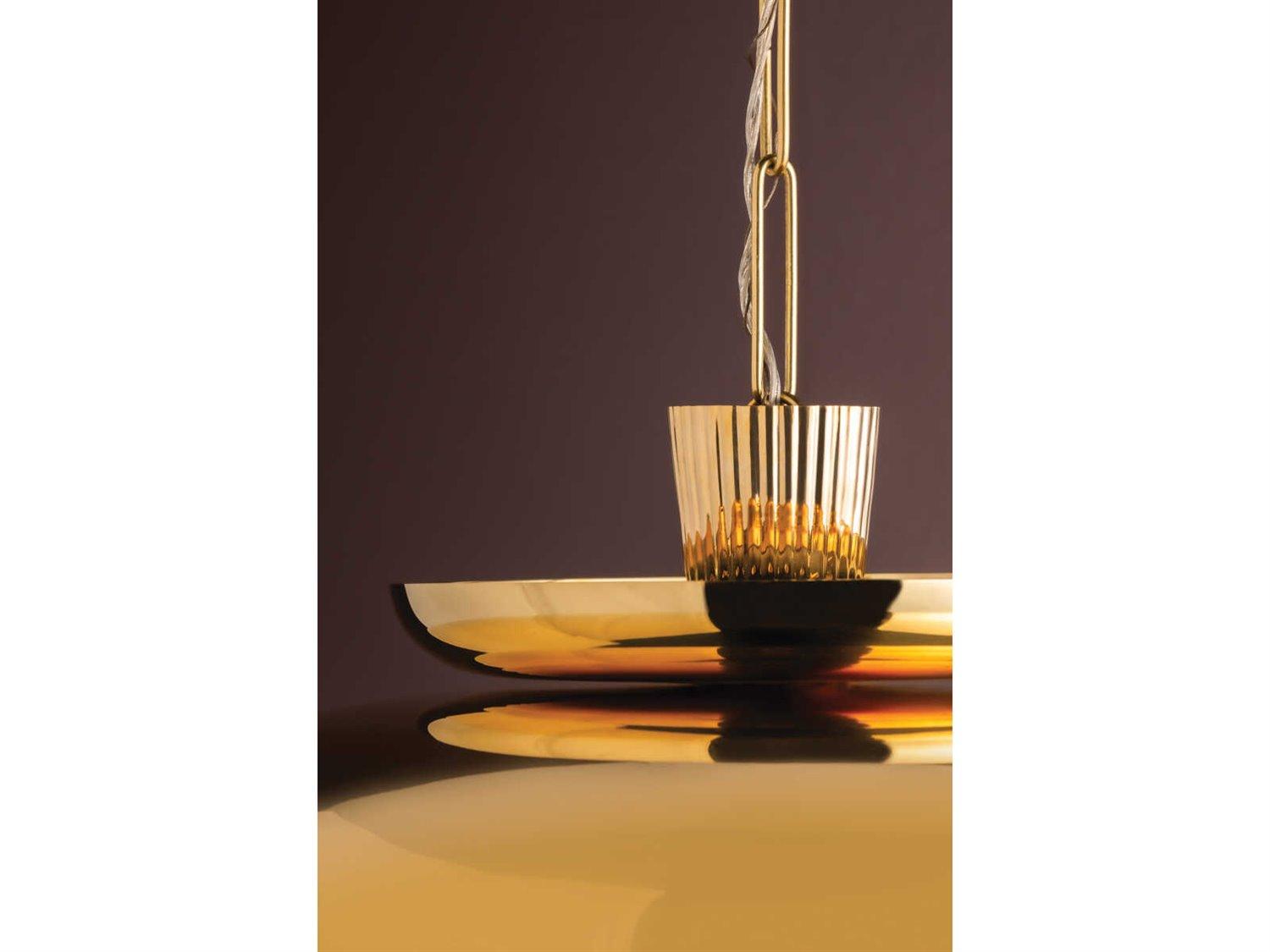 Corbett Lighting Ravenna 1-Light Vintage Brass Pendant