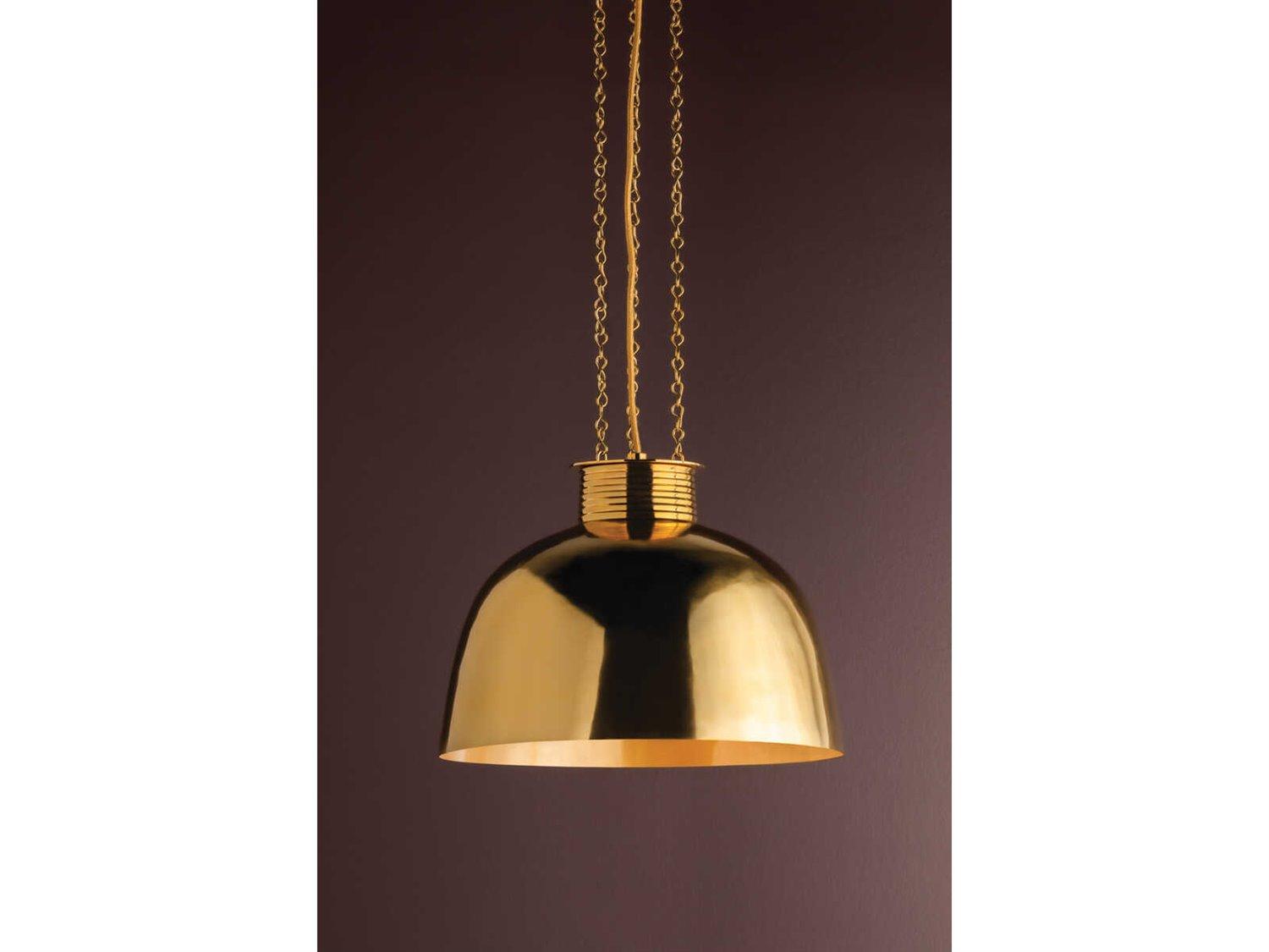 Corbett Lighting Perseus 1-Light Vintage Brass Dome Pendant