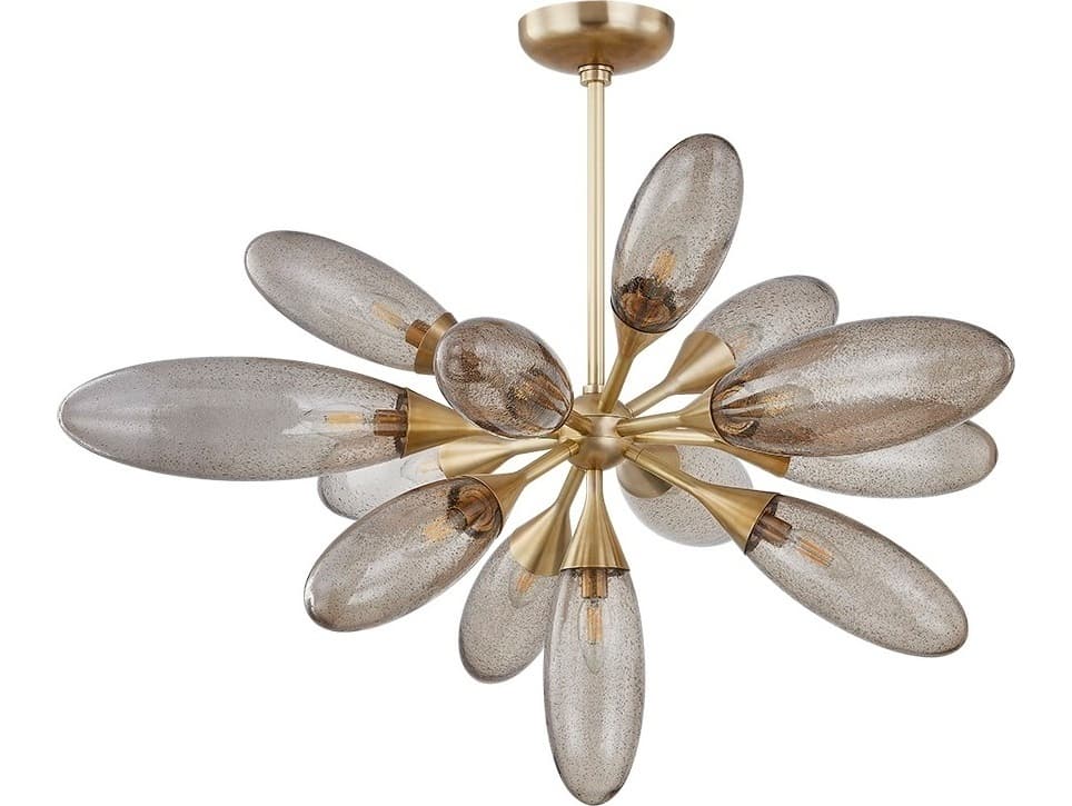 Corbett Lighting Cordoba 13-Light Vintage Brass Sputnik Chandelier