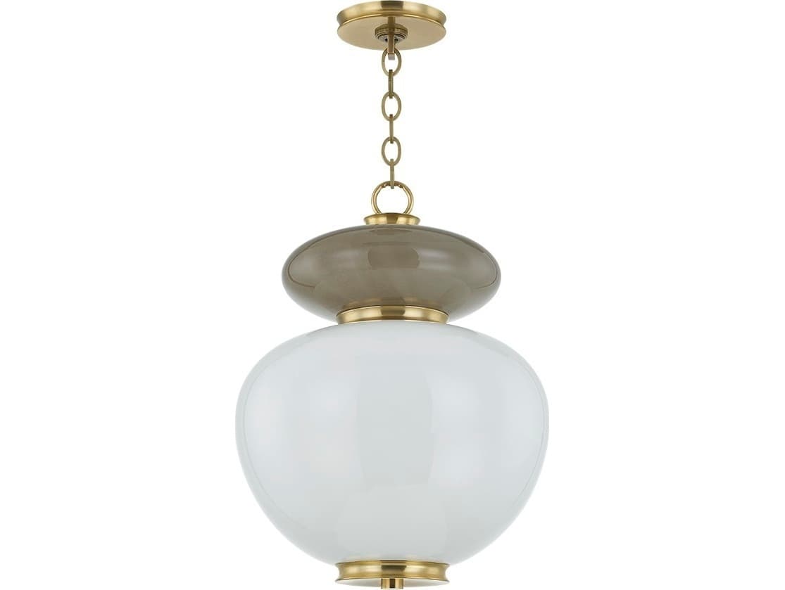 Corbett Lighting Syros 1-Light Vintage Brass Pendant