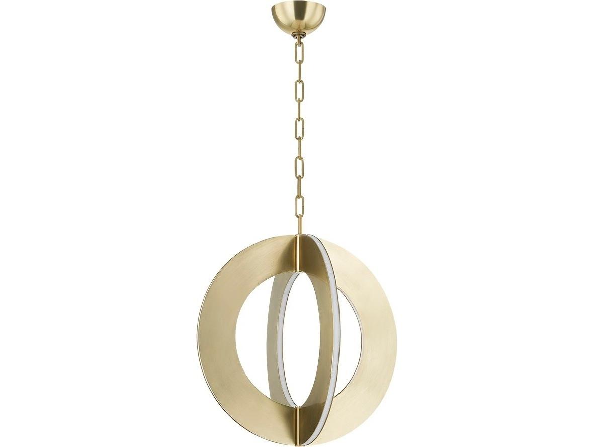 Corbett Lighting Samos 4-Light Vintage Brass Round Pendant