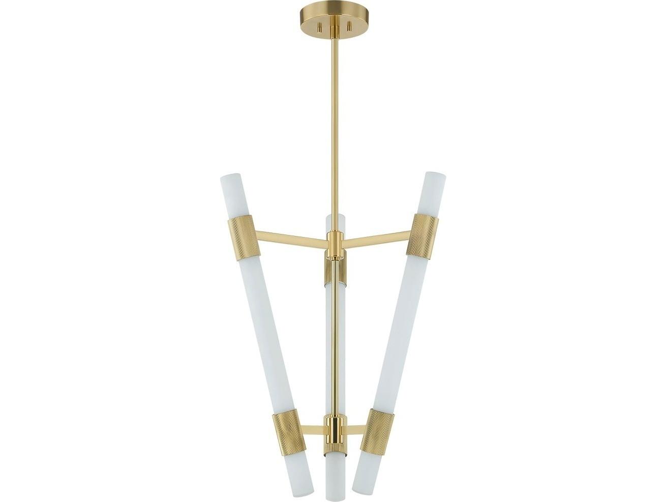 Corbett Lighting Krakow 3-Light Vintage Brass Linear Chandelier
