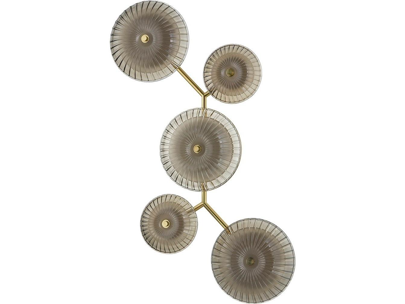 Corbett Lighting Birmingham 5-Light Vintage Polished Brass Wall Sconce