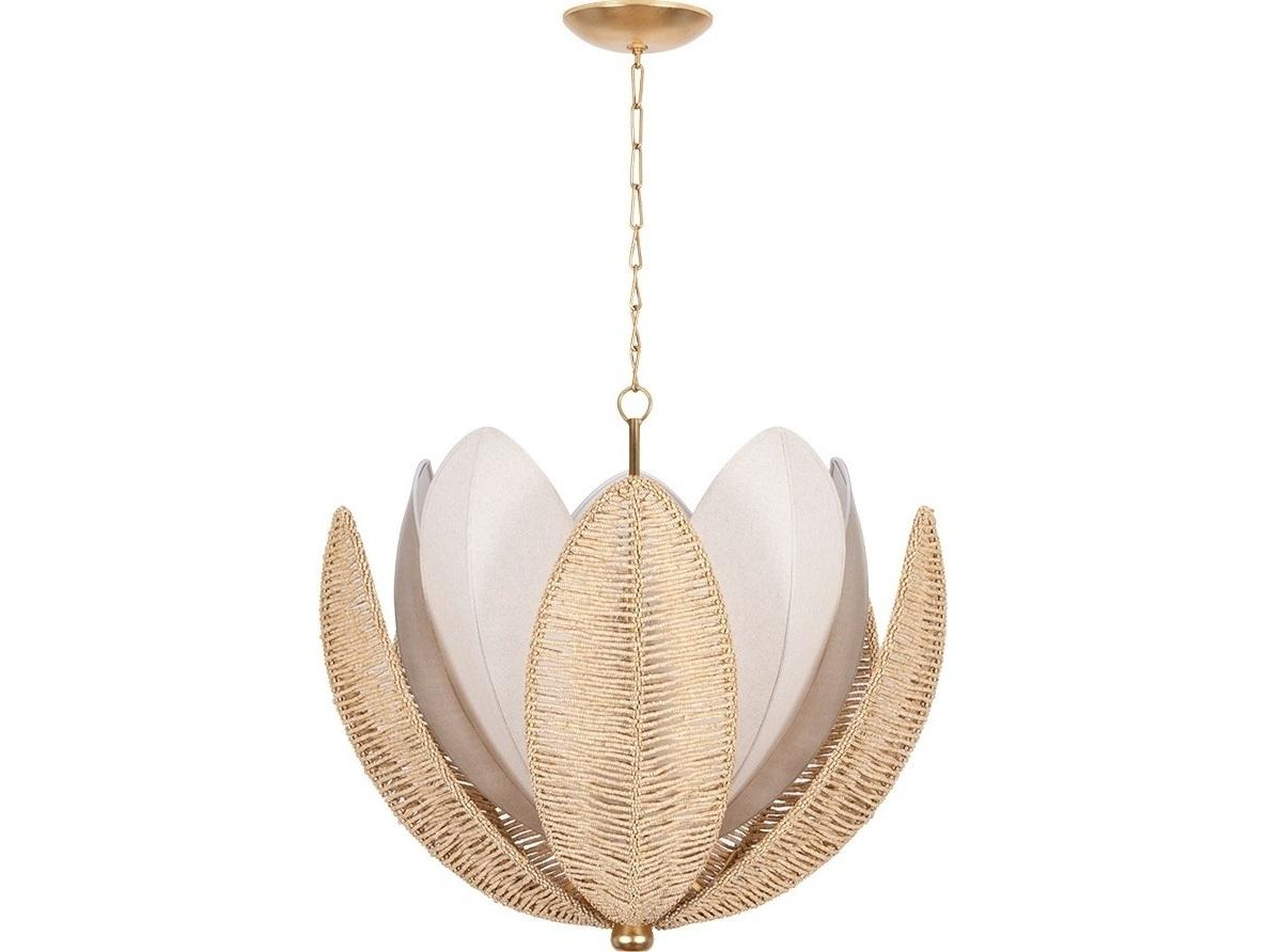 Corbett Lighting Costa Brava 10-Light Vintage Gold Leaf Chandelier