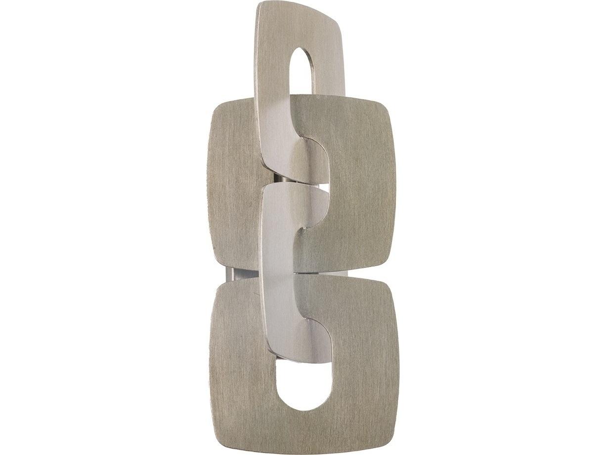 Corbett Lighting Trentino 2-Light Stria Silver Leaf Wall Sconce